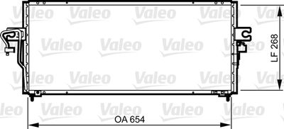 Condenser, air conditioning VALEO 817792