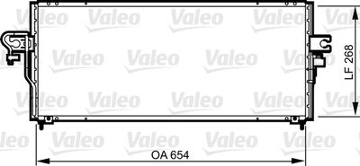 Condenser, air conditioning VALEO 817794