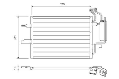Condenser, air conditioning VALEO 817798