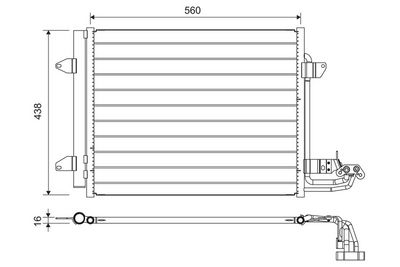 Condenser, air conditioning VALEO 817806