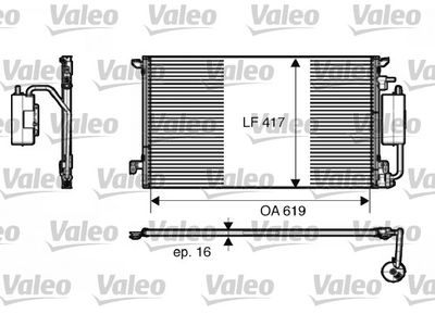 Condenser, air conditioning VALEO 817809