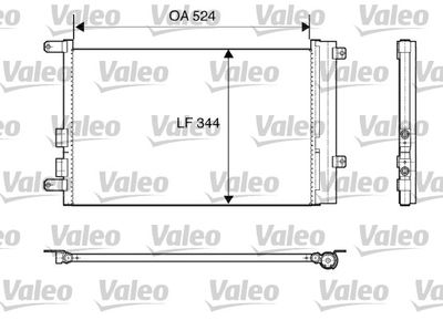 Condenser, air conditioning VALEO 817818