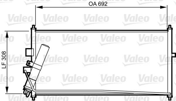VALEO 817822 Condenser, air conditioning