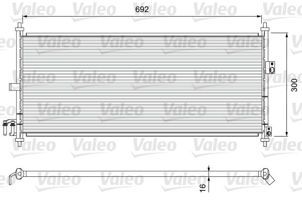 VALEO 817823 Condenser, air conditioning
