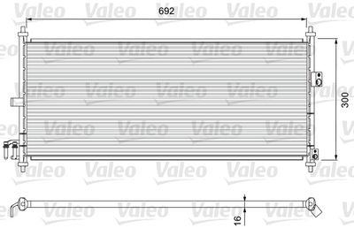 Condenser, air conditioning VALEO 817823