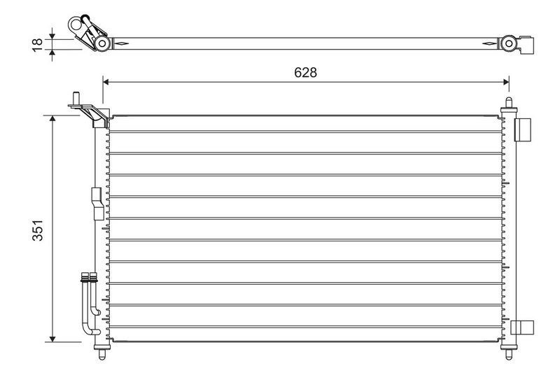VALEO 817836 Condenser, air conditioning