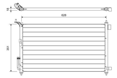 Condenser, air conditioning VALEO 817836