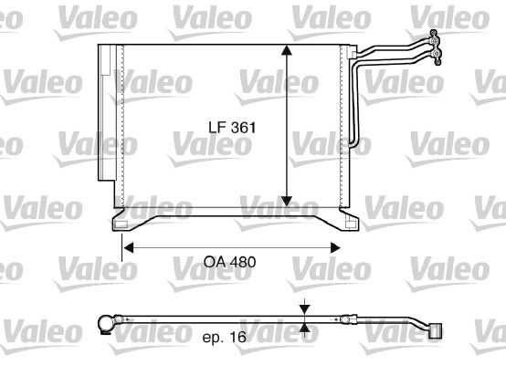 VALEO 817837 Condenser, air conditioning