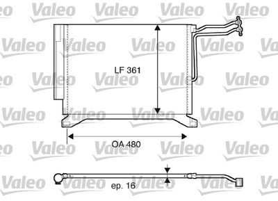 Condenser, air conditioning VALEO 817837