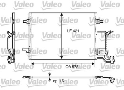 Condenser, air conditioning VALEO 817840