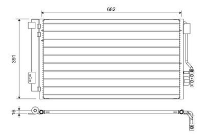 Condenser, air conditioning VALEO 817842