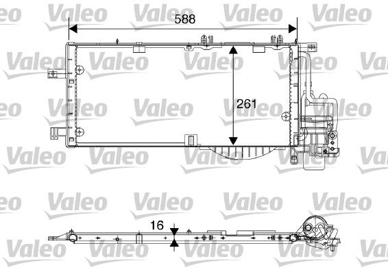 VALEO 817844 Condenser, air conditioning