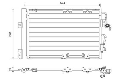 Condenser, air conditioning VALEO 817846