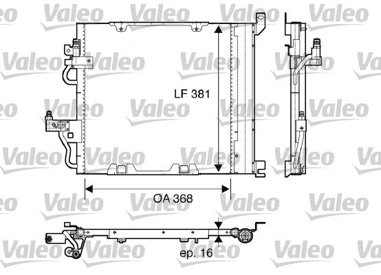 VALEO 817847 Condenser, air conditioning