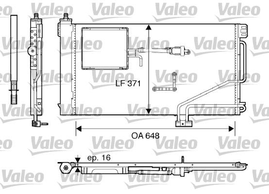 VALEO 817849 Condenser, air conditioning