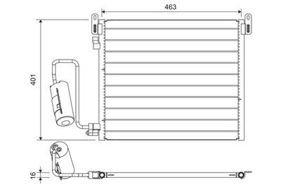 Condenser, air conditioning VALEO 817853