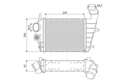Charge Air Cooler VALEO 817861