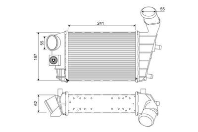 Charge Air Cooler VALEO 817862