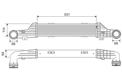 Charge Air Cooler VALEO 817911