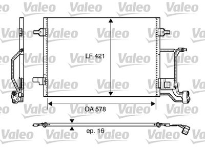 Condenser, air conditioning VALEO 817997