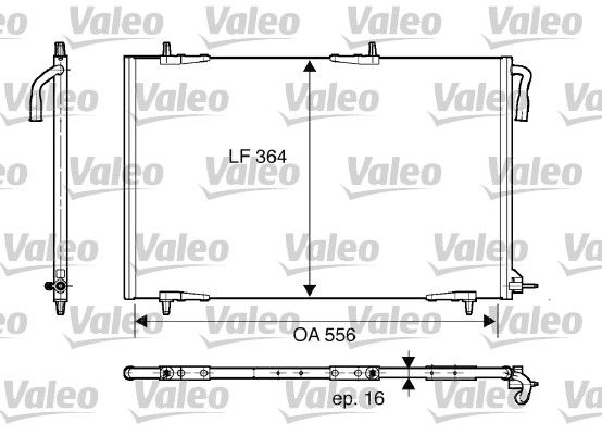 VALEO 818000 Condenser, air conditioning