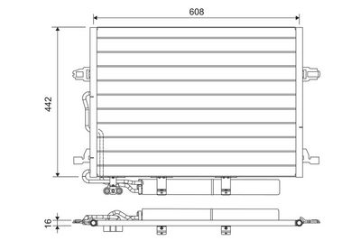 Condenser, air conditioning VALEO 818003