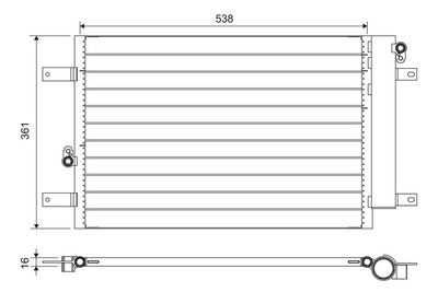 Condenser, air conditioning VALEO 818004