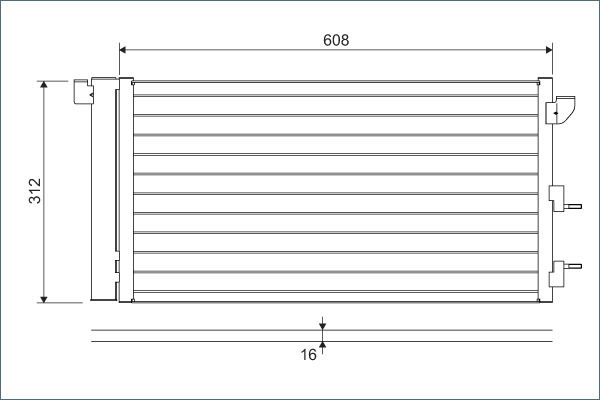 VALEO 818005 Condenser, air conditioning