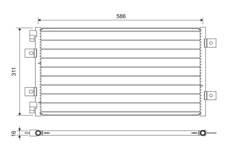 VALEO 818006 Condenser, air conditioning