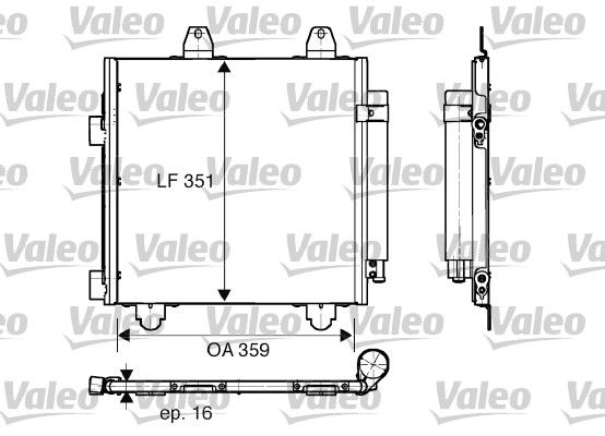 VALEO 818013 Condenser, air conditioning