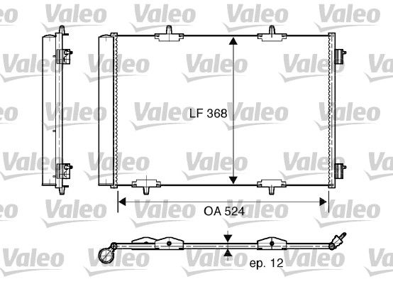 VALEO 818015 Condenser, air conditioning
