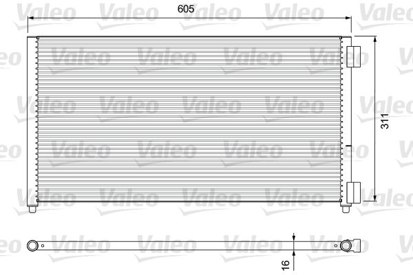 VALEO 818017 Condenser, air conditioning
