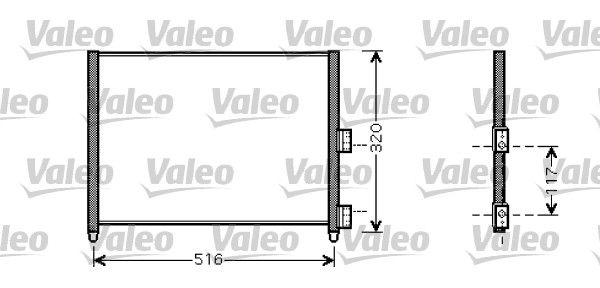 VALEO 818020 Condenser, air conditioning