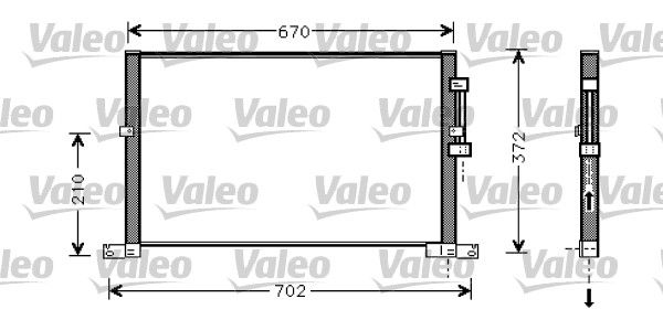 VALEO 818023 Condenser, air conditioning