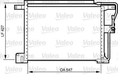 Condenser, air conditioning VALEO 818024