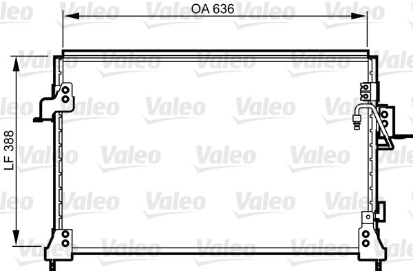 VALEO 818025 Condenser, air conditioning