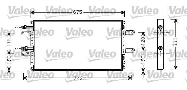 VALEO 818030 Condenser, air conditioning