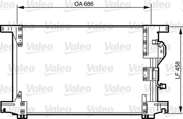 VALEO 818034 Condenser, air conditioning