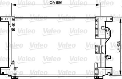 Condenser, air conditioning VALEO 818034