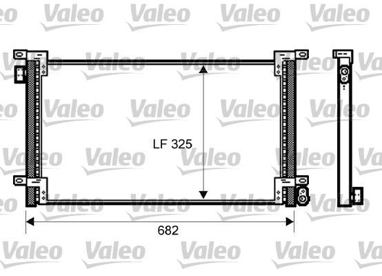 VALEO 818036 Condenser, air conditioning