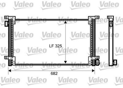 Condenser, air conditioning VALEO 818036