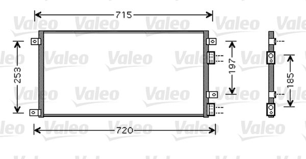 VALEO 818037 Condenser, air conditioning
