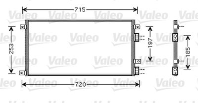 Condenser, air conditioning VALEO 818037
