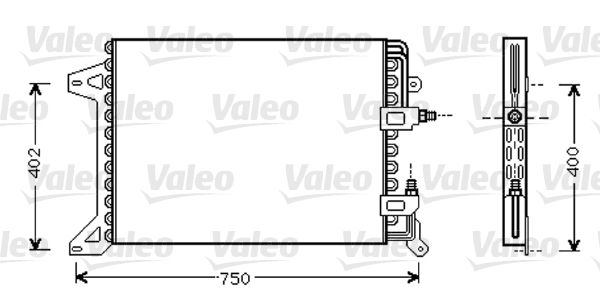 VALEO 818038 Condenser, air conditioning