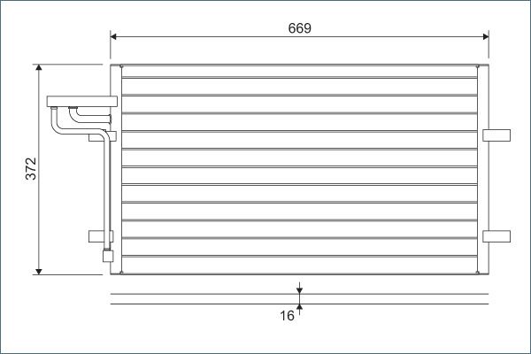 VALEO 818046 Condenser, air conditioning