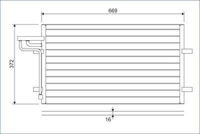Condenser, air conditioning VALEO 818046