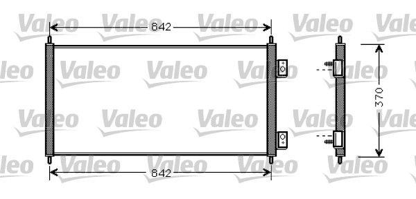 VALEO 818050 Condenser, air conditioning