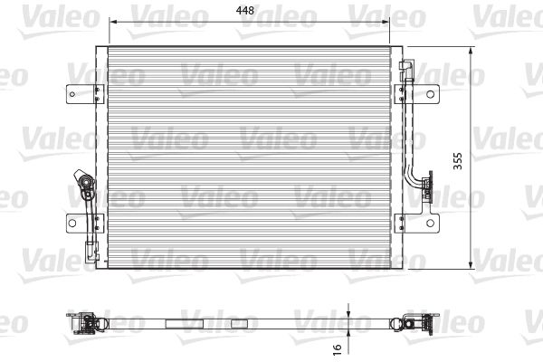 VALEO 818066 Condenser, air conditioning
