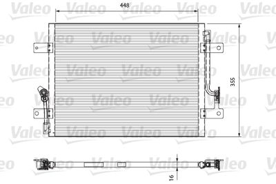 Condenser, air conditioning VALEO 818066