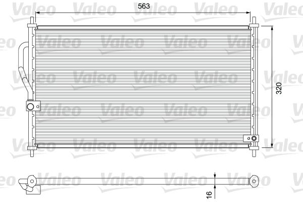 VALEO 818070 Condenser, air conditioning